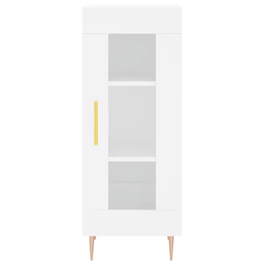 vidaXL Skjenk hvit 34,5x34x90 cm konstruert tre