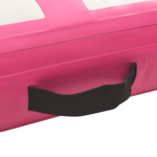 vidaXL Oppblåsbar gymnastikkmatte med pumpe 60x100x10 cm PVC rosa vidaXL Oppblåsbar gymnastikkmatte med pumpe 60x100x10 cm PVC rosa
