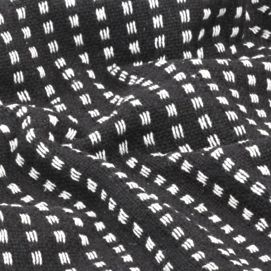 vidaXL Pledd bomull rutetmønster 160x210 cm svart vidaXL Pledd bomull rutetmønster 160x210 cm svart
