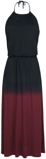 Black Premium by EMP Lang kjole Wild Tales XS til XXL Damer svart rød