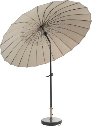 Brafab Shanghai parasoll Antrasitt/khaki 2,7 m Beige