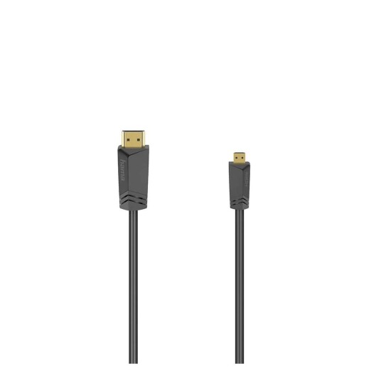 Hama kabel HDMI High Speed ​​​​type A D 4K 18 Gbit/s 1,5 M Svart