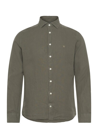 Hackett London Ess Gmd Linen Kent Khaki green S Hackett London Ess Gmd Linen Kent Khaki green S