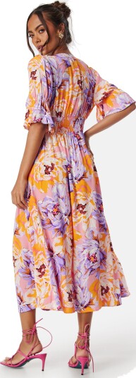 YAS Yasfarron 2/4 Midi Dress S. Show Multi/patterned 40