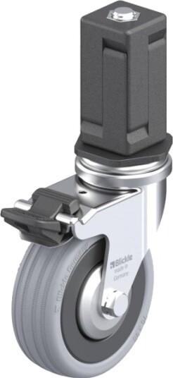 Blickle 847996 Lra-Vpa 75G-Fi-Fa-Ev05 Styrehjul Med Brems Hjuldiameter 75 Mm Bæreevne (Maks.) 60 Kg 1 Stk