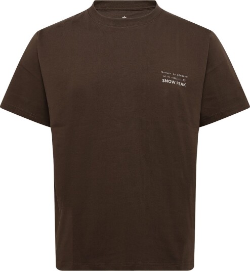 SNOW PEAK Elemental Balance T Shirt BROWN S