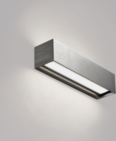 Vegglampe LIGHT POINT Linea W2 dimmbar Grå Stue Aluminium Design 30 6.5 Grå