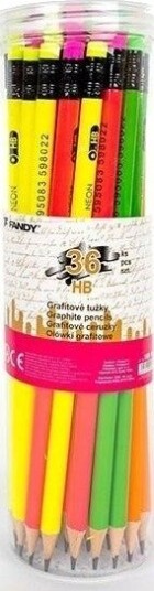 Fandy Grafittblyant Neon Hb Med Viskelær (36 Stk.) Fandy Grafittblyant Neon Hb Med Viskelær (36 Stk.)