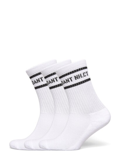 Gant Kids Stripe 3 Pack Sport Socks White ONE SIZE Gant Kids Stripe 3 Pack Sport Socks White ONE SIZE