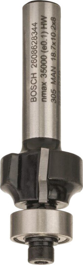 Bosch 8 mm Avrundingsfres med Styrekulelager og Hardmetall Toskjær