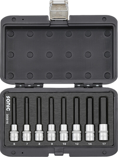 Bitspipesett 1/2 Insex Lang - 8 deler Sonic BMCS