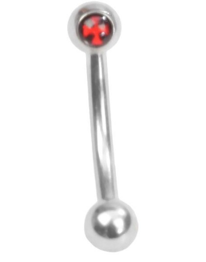 Utgått Red Ridder Cross 1.2 x 8 mm Øyenbrynspiercing