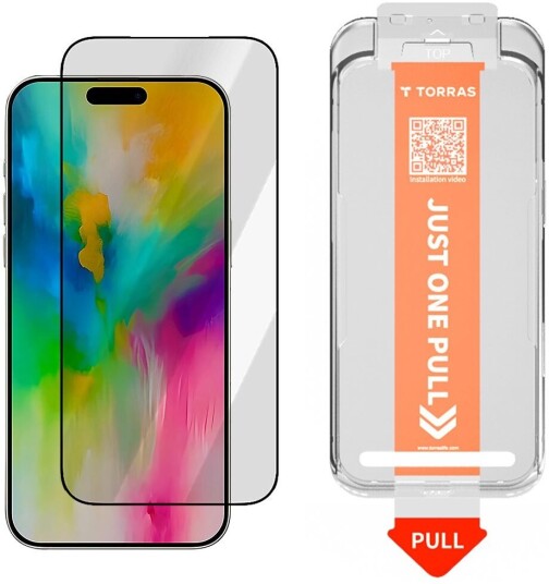 TORRAS iPhone 17 Pro Install Master Skjermbeskyttelsesglass Gjennomsiktig TORRAS iPhone 17 Pro Install Master Skjermbeskyttelsesglass Gjennomsiktig