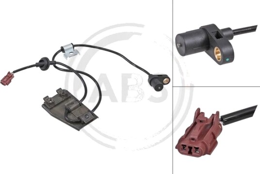 Sensor, ABS A.B.S. 31931