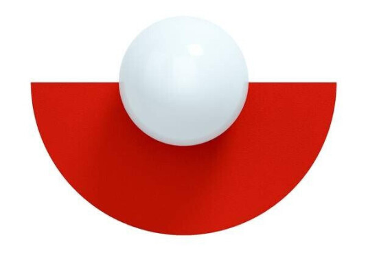 Swedish Ninja - Candy Big Circle 180 S Vegglampe Strawberry Red Swedish Ninja