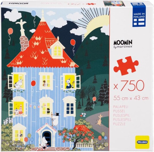 Moomin Puslespill 750 Brikker Moomin Hus
