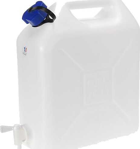 Ki vannkanne med skrukork og tappekran 10l