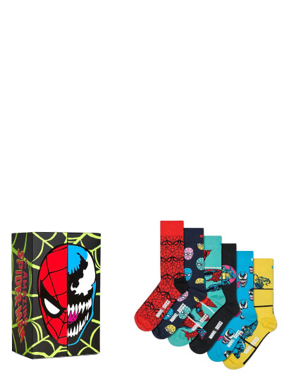 Happy Socks Marvel™ Spider-Man 6-Pack Socks Gift Set - Multi/patterned - 36-40