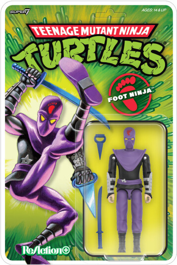 Teenage Mutant Ninja Turtles  ReAction+ Wv1  Foot Ninja TMNT