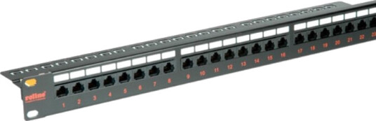 Roline Cat.6/Class E 19" Patch Panel 24 Ports Utp Black Sort