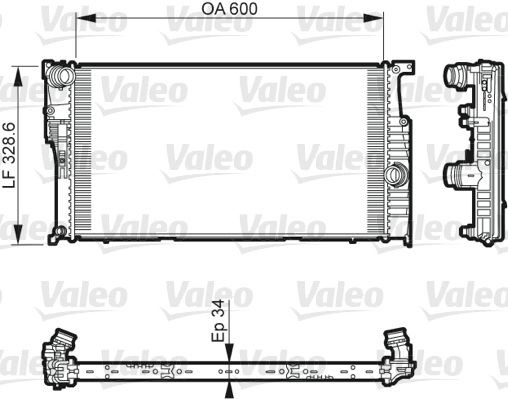 Radiator VALEO 735612