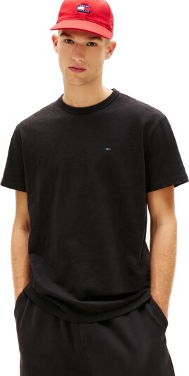 Tommy Jeans Tjm Reg Sflag Slub Ss Tee Black XS