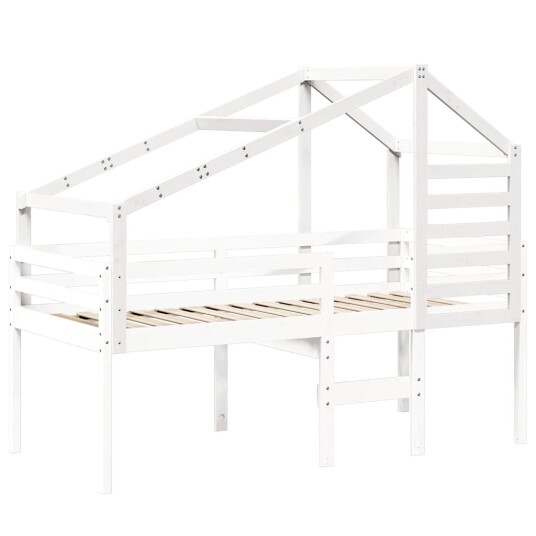 Tak for barneseng hvit 188x97x113 cm heltre furu Tak for barneseng hvit 188x97x113 cm heltre furu