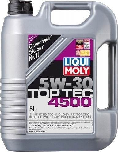 Motorolje LIQUI MOLY TOP TEC 4500 5W30 5L Motorolje LIQUI MOLY TOP TEC 4500 5W30 5L