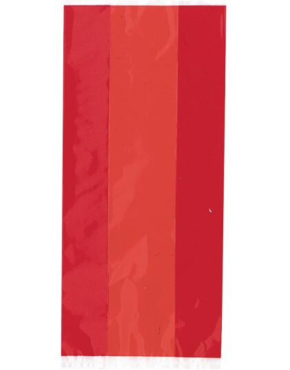 Unique 30 stk Røde Godteposer i Plast 62010