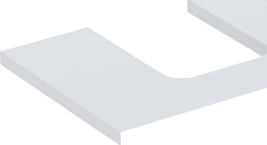 GEBERIT ONE bordplate 900x470x30mm utsk TV t/bowle høykompressorer