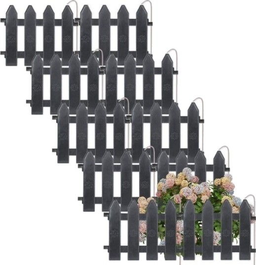 Vilde Palisada Plantekant/Hell Kant Grafitt 200 Cm 20X15 Cm Sett 10 Stk