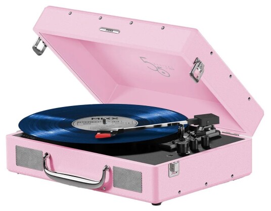 Mixx Revival 55 Bluetooth Platespiller Rosa med 45 RPM-adapter Mixx Revival 55 Bluetooth Platespiller Rosa med 45 RPM-adapter