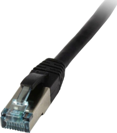 SYNERGY Patchkabel RJ45 CAT6A 500Mhz,15m schwarz S-STPS/FTP,TPESuperflex Synergy 21
