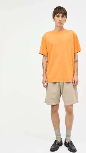 Mads Nørgaard Combed Jersey Dye Thorbjørn Tee Orange L