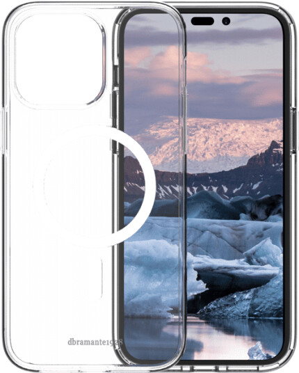 Dbramante1928 Iceland Pro MagSafe Deksel iPhone 14 Pro Max Resirkulert Plast Gjennomsiktig