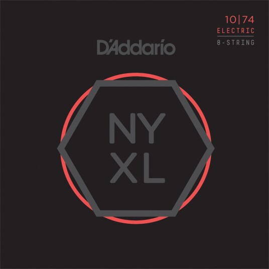 D'Addario Nyxl1074 El.Gitar 8 Strengs (010-074)