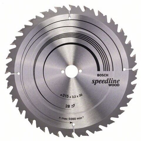 Bosch Speedline 315 mm Sirkelsagblad for Tre med 28 Tenner
