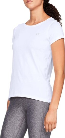 Under Armour Women's HeatGear Armour Short Sleeve Hvit M Woman