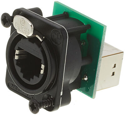 Neutrik NE8 FDP-B RJ45 Chassiskontakt Cat5e - Svart