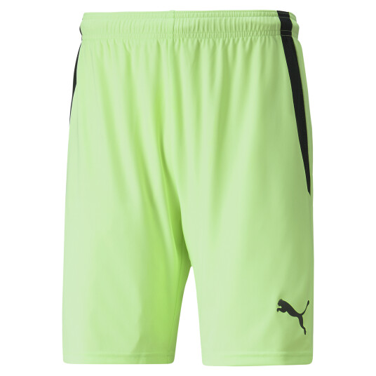 Puma teamLIGA Shorts, fotballshorts herre XXL Fizzy Lime-puma Blac