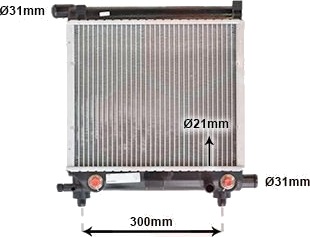 VAN WEZEL 30002179 Radiator motorkjøling