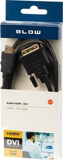 Blow Hdmi Dvi D Kabel 1,5 M Svart 92 021#