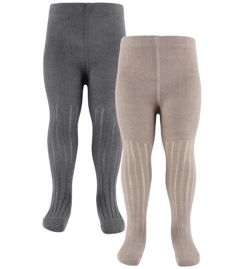 Minymo Goat Tights Rib 2-Pack 128-134 Minymo Goat Tights Rib 2-Pack 128-134