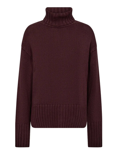 MOS MOSH Mmrola Bine Rollneck Knit - Brown - M