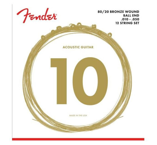 Fender 70-12l Acoustic 80/20 Bronze (010-050) Ball End Fender 70-12l Acoustic 80/20 Bronze (010-050) Ball End
