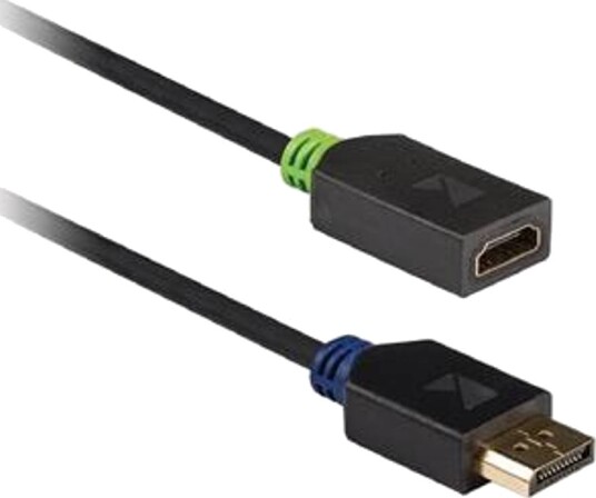 DisplayPort HDMI adapterkabel DisplayPort hann HDMI inngang 0,20 m DisplayPort HDMI adapterkabel DisplayPort hann HDMI inngang 0,20 m