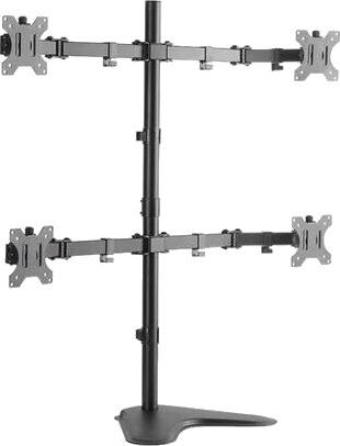 LogiLink Quad monitor stand 13-32" steel arm length: each 460 mm LogiLink Quad monitor stand 13-32" steel arm length: each 460 mm