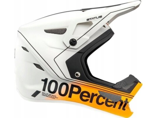 100% Kask Full Face Juniorski 100% Status Dh/Bmx Helmet Carby Silver Roz. S (47-48 Cm) (New)