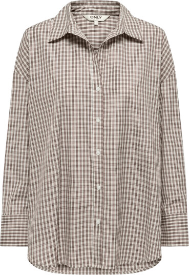 ONLY Onloregon Alva Ls Reg Shirt Noos Wvn Beige S