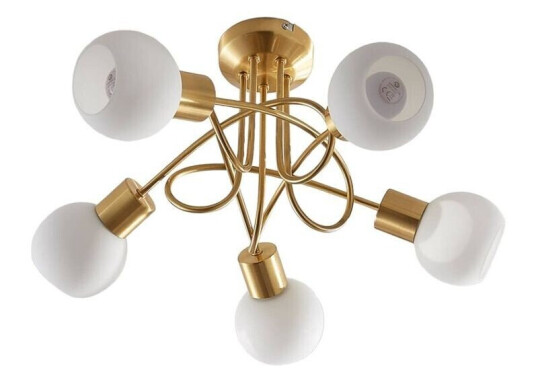 Lindby Taklampe Elaina, 5 lyskilder, med avstand